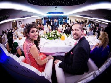 Indian wedding with panoramic photo shoots